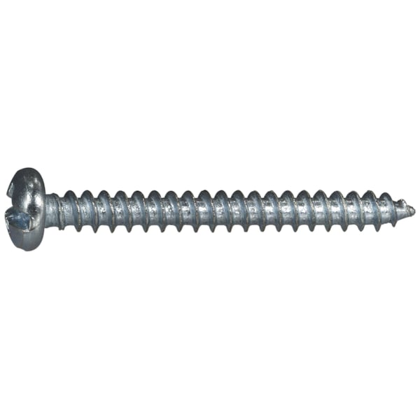 Midwest Fastener Sheet Metal Screw, #8 x 1-1/2 in, Zinc Plated Steel Pan Head Combination Phillips/Slotted Drive 03180 - main